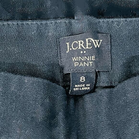 J. CREW The Winnie Size 8 Navy Stretch Twill Pant - Picture 8 of 11
